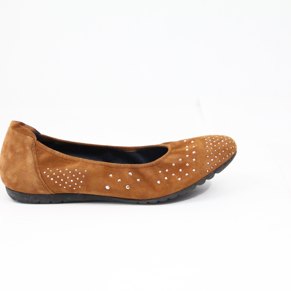 Women Classic Ballet Flat Slip on EU 38 Sabrinas Cap toe Shoes Comfort suede